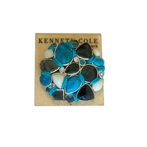 Kennth Cole Turquoise Multi-Stone Brooch Sz OS Women